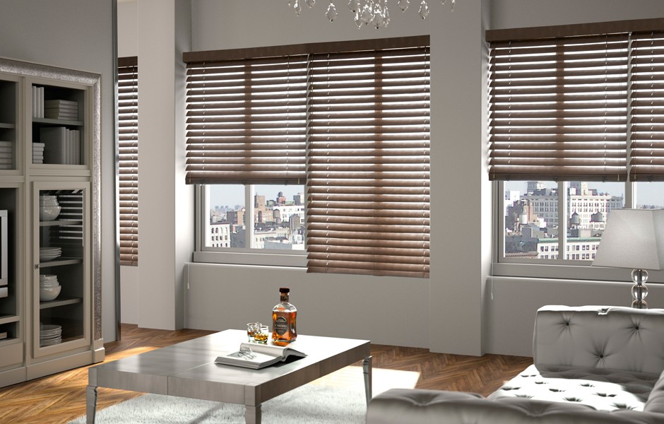 WAVES LEATHER VENETIAN BLIND